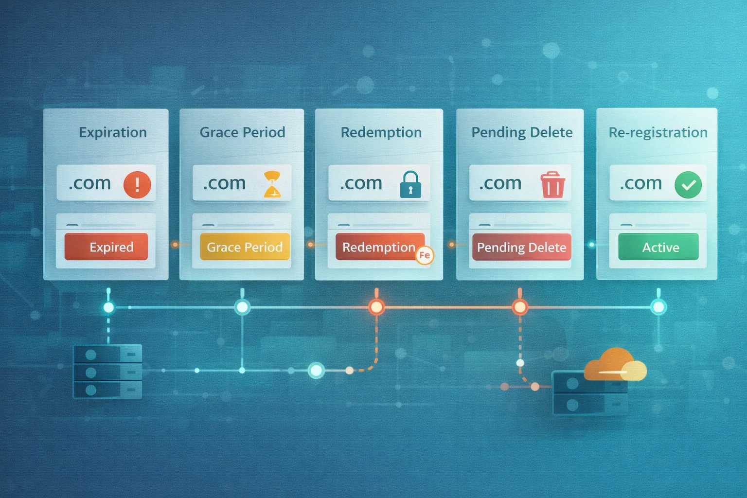 Domain süresi dolunca yaşam döngüsü