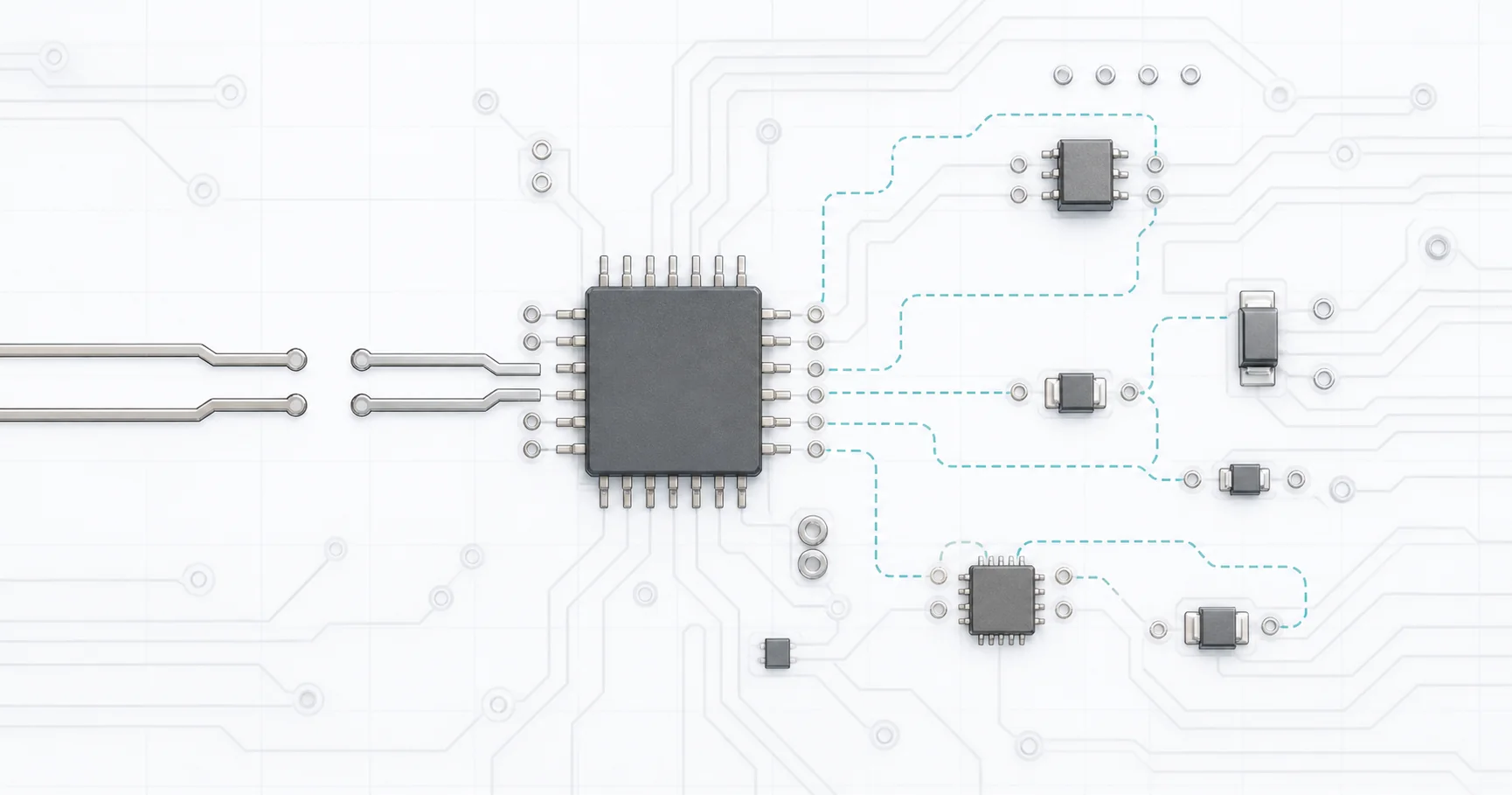 PCB devresi üzerinde reverse proxy ara katmanı ve backend sunuculara yönlendirme topolojisi