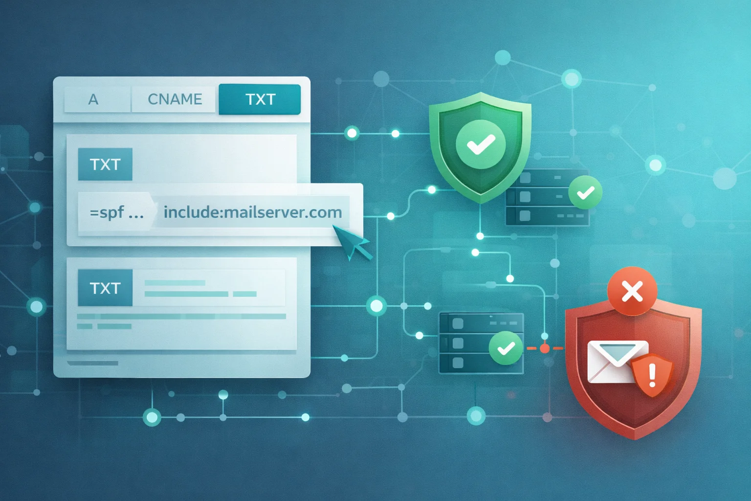 SPF kaydı oluşturma ve hata kontrolü