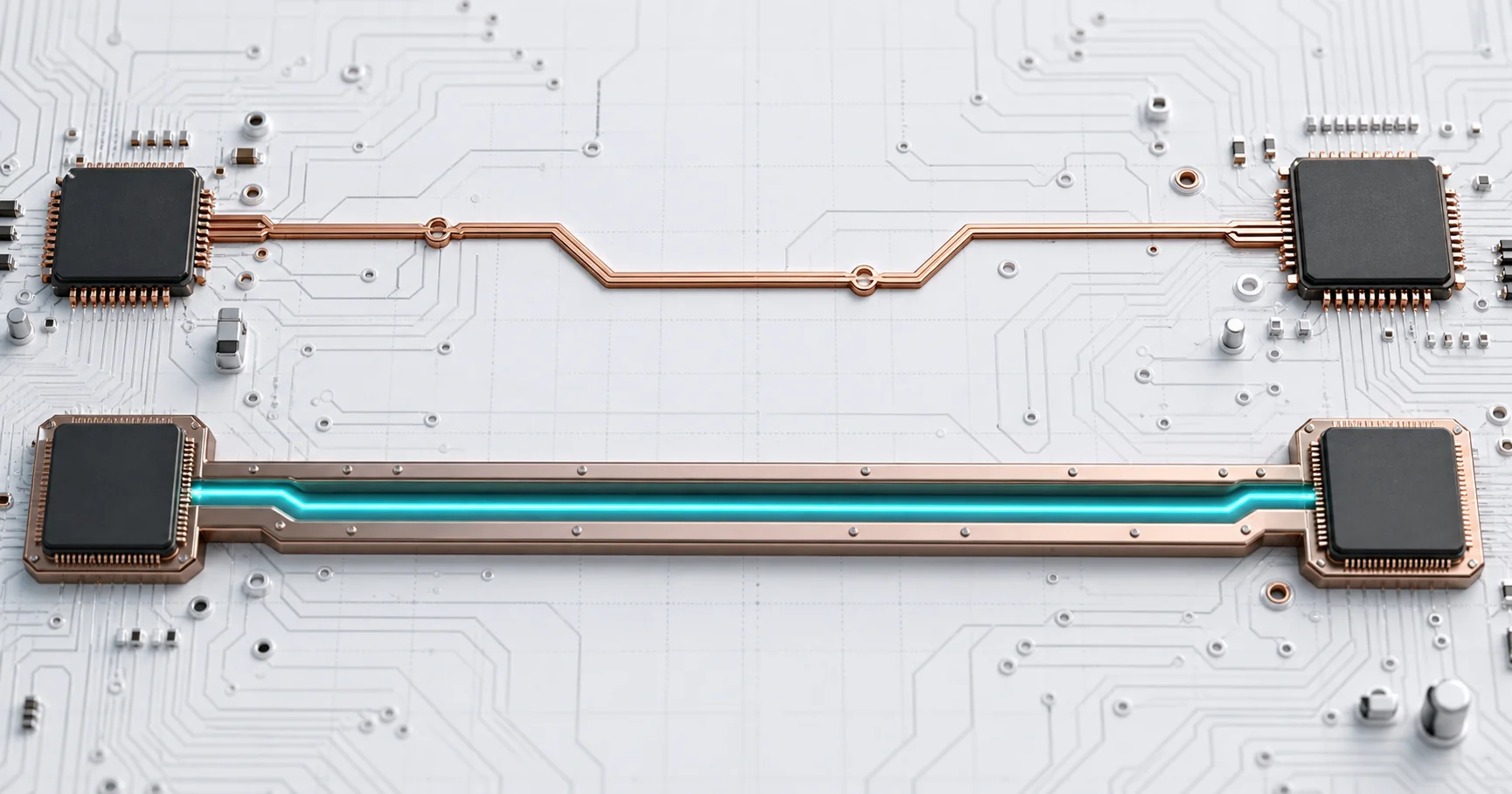 PCB devresi üzerinde eski web sunucusundan yeni sunucuya kontrollü DNS geçişi